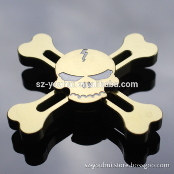 2017 Hot Product High Quality Metal Skull Shape Fidget Hand Spinner